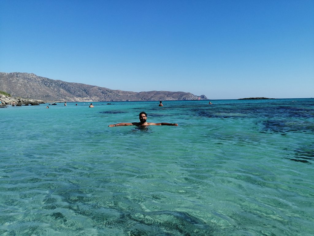 Blue waters of Elafonisi.